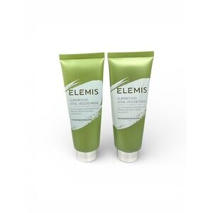 Elemis‎ Superfood Vital Veggie Mask Pre-Biotic Green Mask 2.5 oz Lot of 2